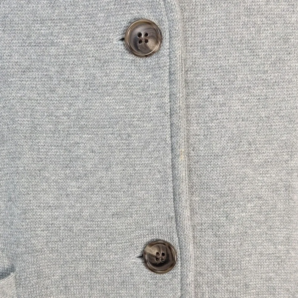 J.Crew Mercantile Womens Gray‎ Knit Blazer Jacket 100% Cotton Medium Minimalist
